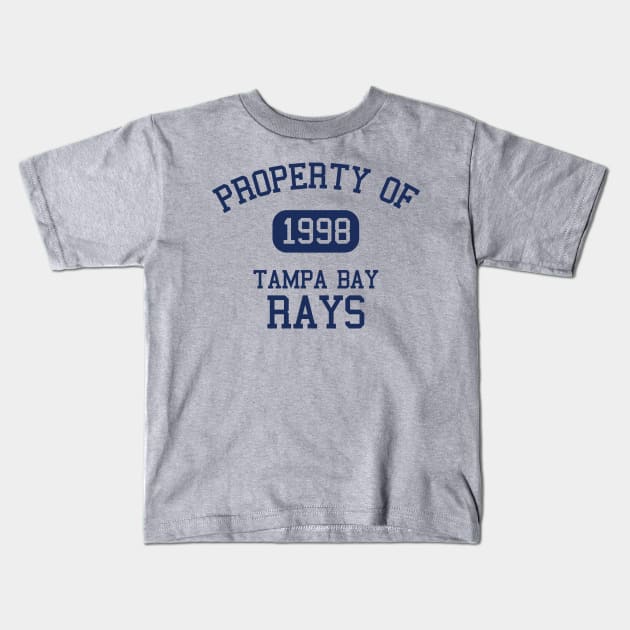 Property of Tampa Bay Rays 1998 Kids T-Shirt by Funnyteesforme